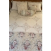 Image 2 : Oak Bed Bundle - Includes Head Board Frame Mattress BS & Linens - Queen