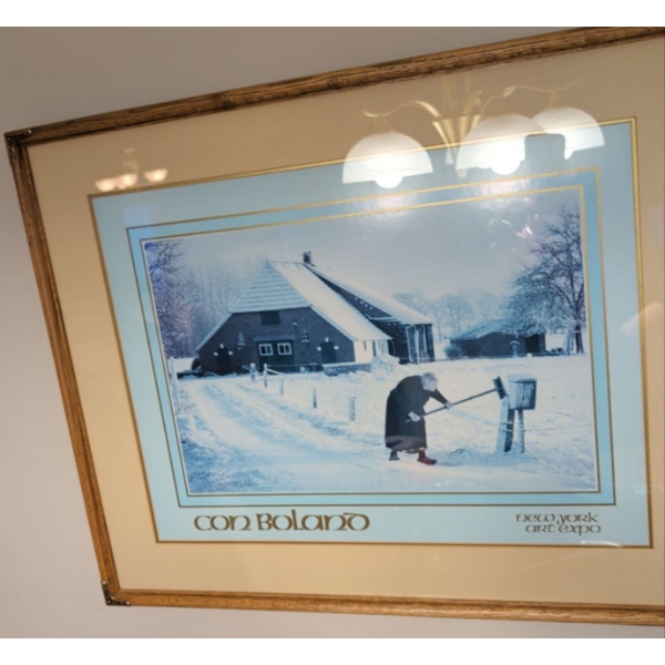 Con Bolano Winter Scene Art Print