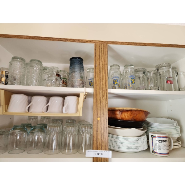 Kitchenware Including: Glassware, Dinnerware, Mugs