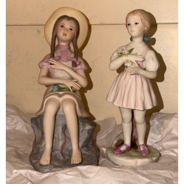 Cybis Figurines in Pink Dresses: Both 8 T 