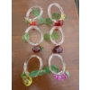 Image 3 : Assortment of Crystal & Clear Glassware w/ Fruity Napkin Holders