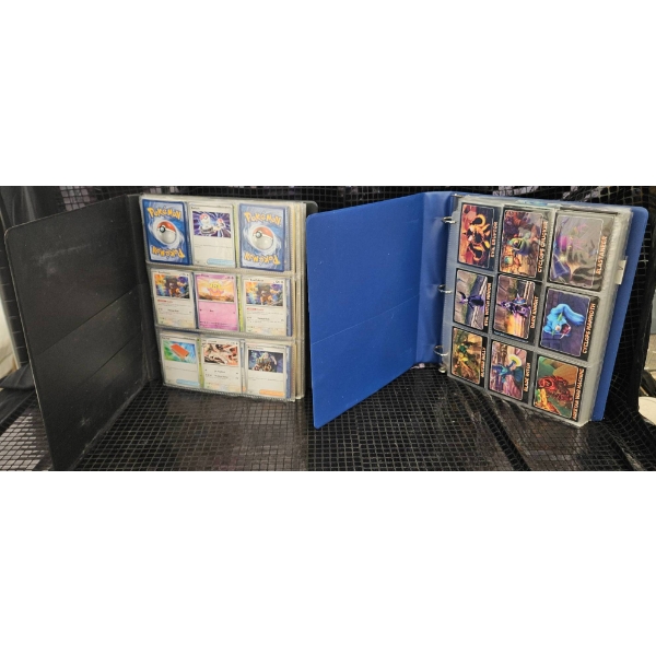 Trading Cards in Two Binders Featuring Multiple Themes