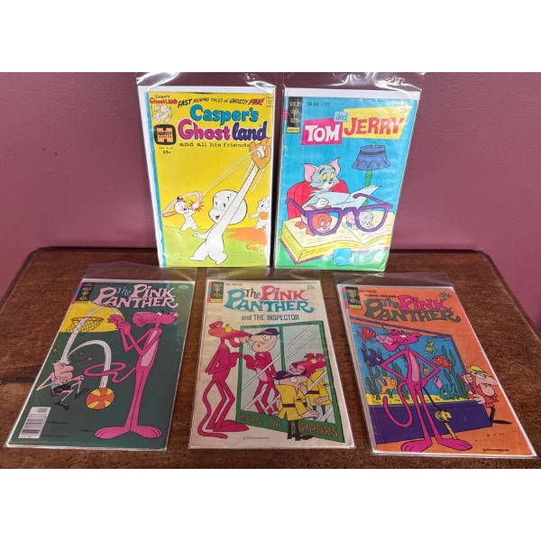 Assorted Vintage Comics - Tom & Jerry Casper w/ The Pink Panther   