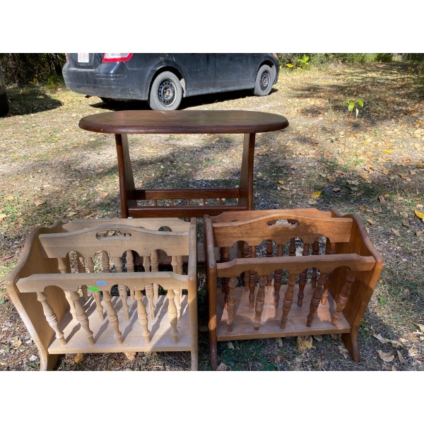 Wooden Magazine Racks
