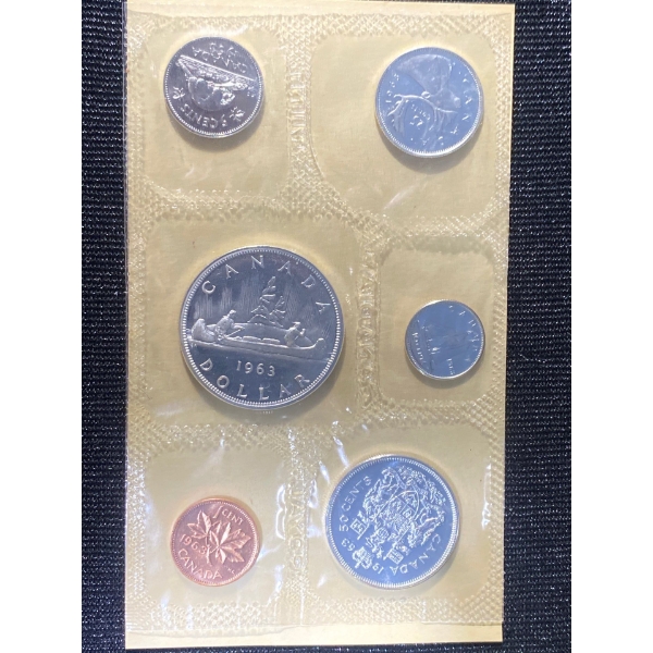 1963 Canadian Silver Uncirculated Coin Set