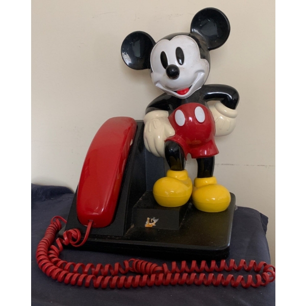 Vintage Mickey Mouse Plug in House Phone - 14.5 T