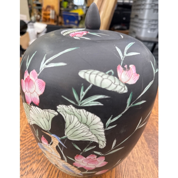 Large Decorative Urn w/ Lid 17'Tall