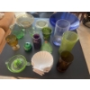 Image 1 : Collection of Coloured Glassware. Uranium?, Dishes, Jugs, Vases, Dishes and more.