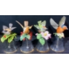 Image 2 : Glass and Porcelain Bird Bells with 2 Porcelain Bird Figurines