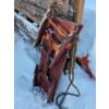 Image 3 : Vintage Rosebud Style Wooden Sled 47"Long