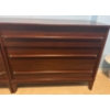 Image 1 : Vintage Gibbard Mahogany Chest Of Drawers w/ Brass Embelishments 36x17x32