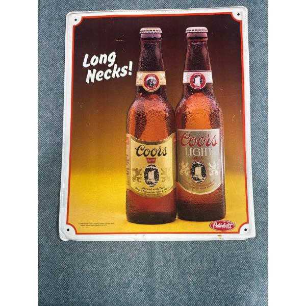 Metal Coors, Corona, & Warsteiner Signs