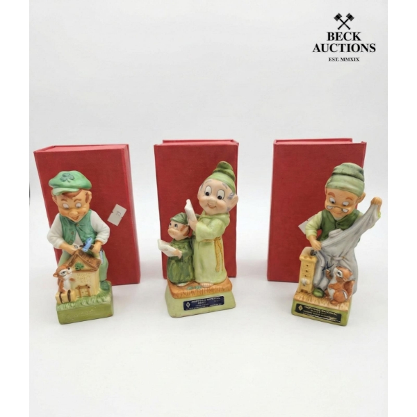 Vintage Hoffman Distilling Company Mr. Lucky series leprechaun Porcelain Whiskey Decanter 1970s