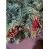 Image 10 : 17 Foot Artificial Pine Garland With Decorative Stems and Wreaths