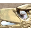 Image 2 : Belt Featuring Eagle's Face w/ Mother of Pearl Eye and Tongue 4 x 2.5