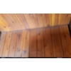 Image 5 : - Sturdy Wooden Log Bench w/ Wheel Accents 58 W, 29 D, 33 T
