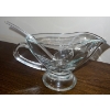 Image 5 : Elegant Crystal Serving Ware - Gravy Boat Butter Keep & Party Platter 14W