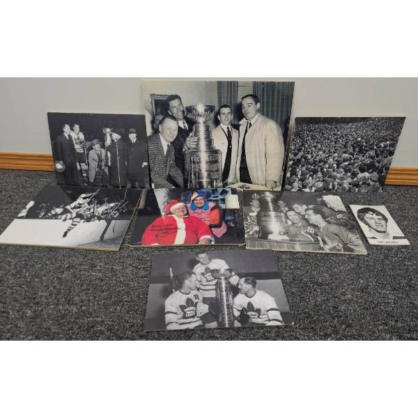 Vintage Hockey Photos Featuring Stanley Cup Moments