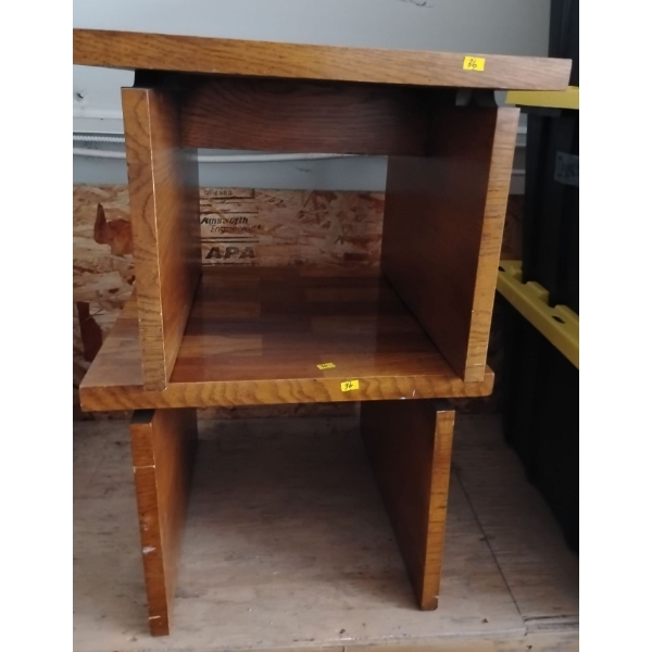 2 ''Lane' Wood Side Tables 15x20