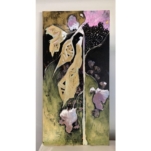 Joanna Drummond Oil On Cavass 24 x 48 Flowers