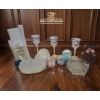 Image 4 : Decorative Glassware Including Vases, Candle Holders, and Decorative Dishes