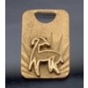 Image 1 : Capricorn Gold Colored Pendant, No Stamp & Tests Like 10k Gold; Weighs 2.3g