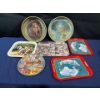 Image 1 : 7 Vintage Metal Trays 