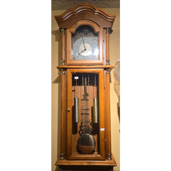 Wooden Ornate Decorative Hanging Clock - 39L 