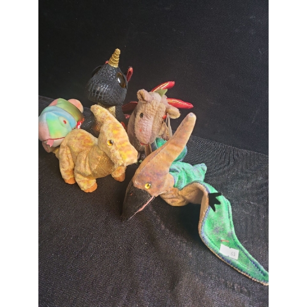 Beanie Babies- Assorted Including: Rainbow, Grindal, Scorch, Swoop and More!