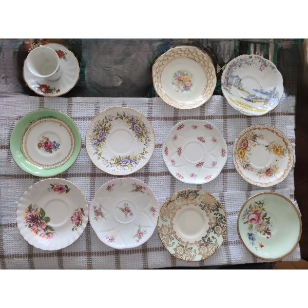 Assorted Saucers and Mini Cup/ Saucer 