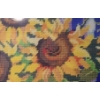 Image 2 : Needlepoint Sunflowers 21 X 17 Framed Under Glass