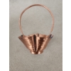 Image 3 : Copper Decor: Tallest Basket 8 X 8, 12 T, Shorter Pot 5.5 Top, 4.5 T, Wall Urn and More!
