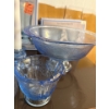 Image 4 : Indiana Glass 'Blue Recollection' Pastel Blue Glassware Set Like New 