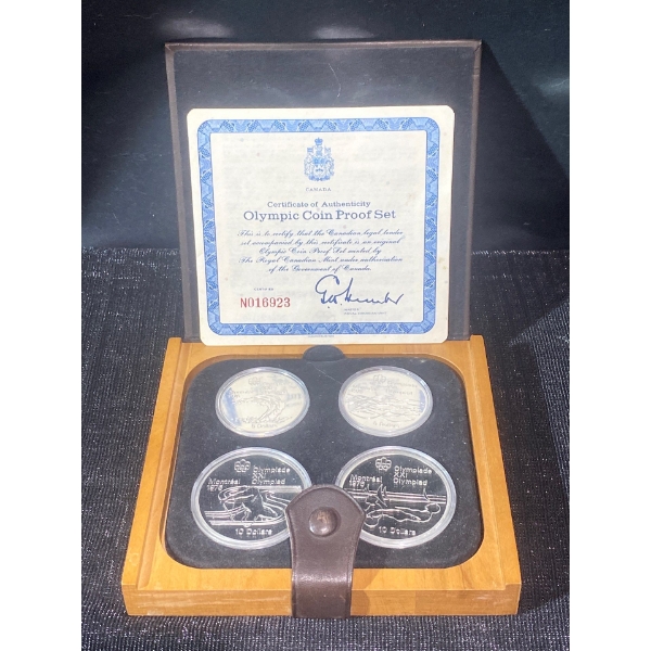 Olympic Coin Proof Set 92.5% Silver 4.32 Troy Ounces