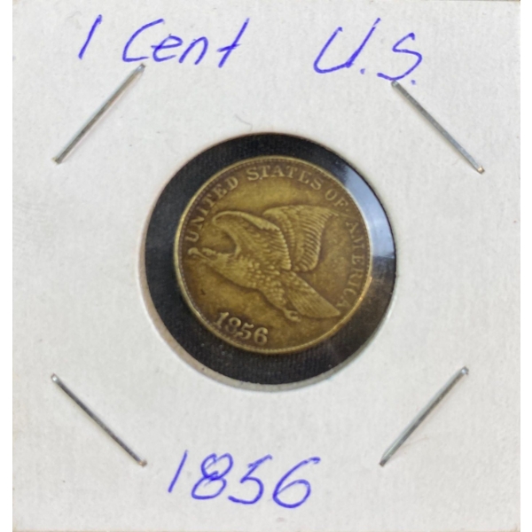 1856 American One Cent Coin
