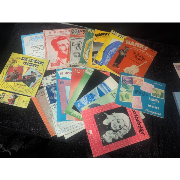 Mid-20th Century Country Music Songbooks and Memorabilia