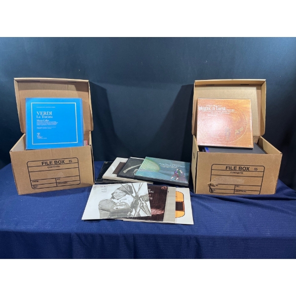 2 Fileboxes of Classical Music Records