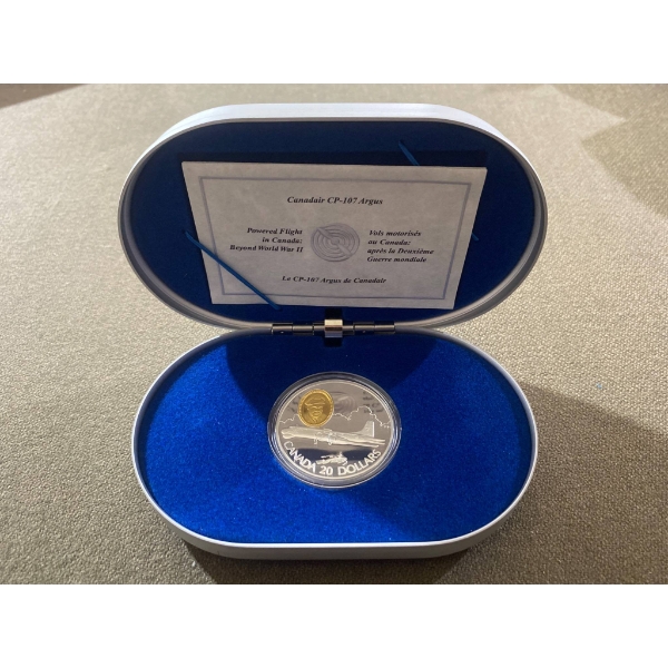 1998 Canada $20 CP-107 Argus Coin with Certificate of Authenticity