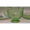 Image 7 : Uranium Glass Cherry Blossom Tableware Set