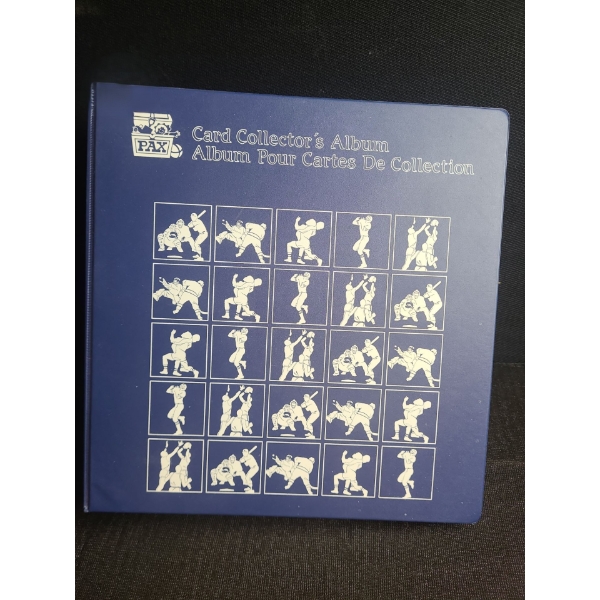 Binder of Hockey Trading Cards