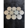 Image 1 : Canadian Silver 50cent X10 

Various Dates all tested 116.69