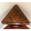 Image 4 : Antique Drop-Leaf Hexagon Occasional Table W/Triangular Shelf  24x21x22"tall