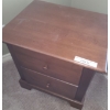 Image 2 : Pair of Two Drawer Wood Nightstand 23 w 24 h 