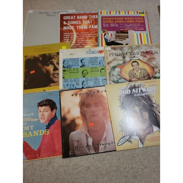 Vinyl Records Collection - Rod Stewart Honky Tonk Piano Man & More