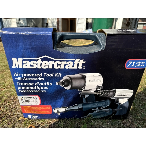 Mastercraft Air Powered Tool Kit New In Box