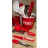 Image 2 : Culinary Essentials - Canisters Utensils & More Red Theme