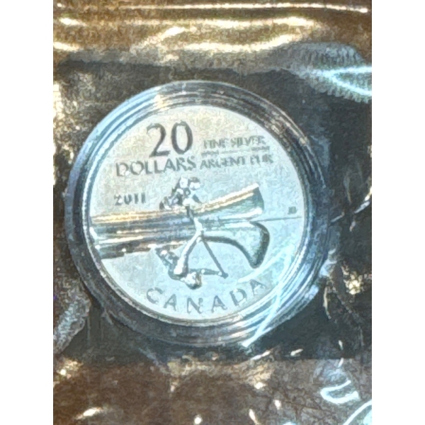 2009 Canoe $20 Silver Coin 7.96g .9999 Fine Silver