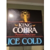 Image 2 : "King Cobra" Malt Liquor Electric Sign (18"W, 18"T, 5"D)