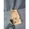 Image 4 : Hand-Carved Wooden Wall Mask With Colorful Accents, 11 x 25 Inches