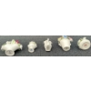 Image 5 : English Bone China Ceramic Flower Arrangement Figurines, Set of 5